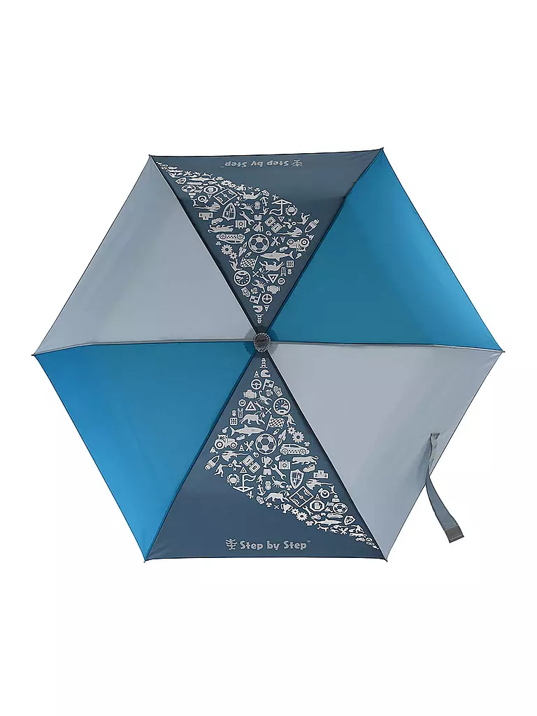 STEP BY STEP Regenschirm MAGIC RAIN EFFECT BLUE blau