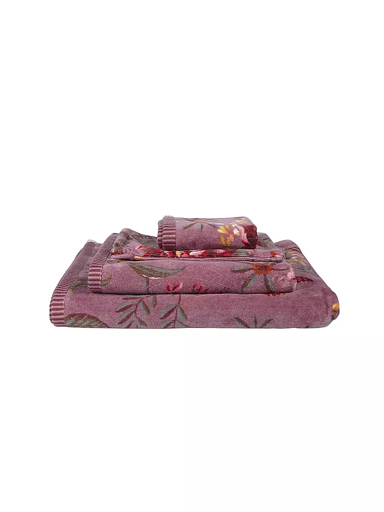 PIP STUDIO Waschhandschuh 16x22cm SECRET GARDEN Mauve beere