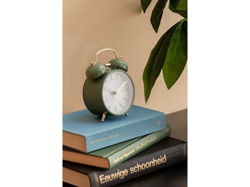 KARLSSON Klassischer Wecker Pearl Glow Jungle green Wecker mit Doppelglocke