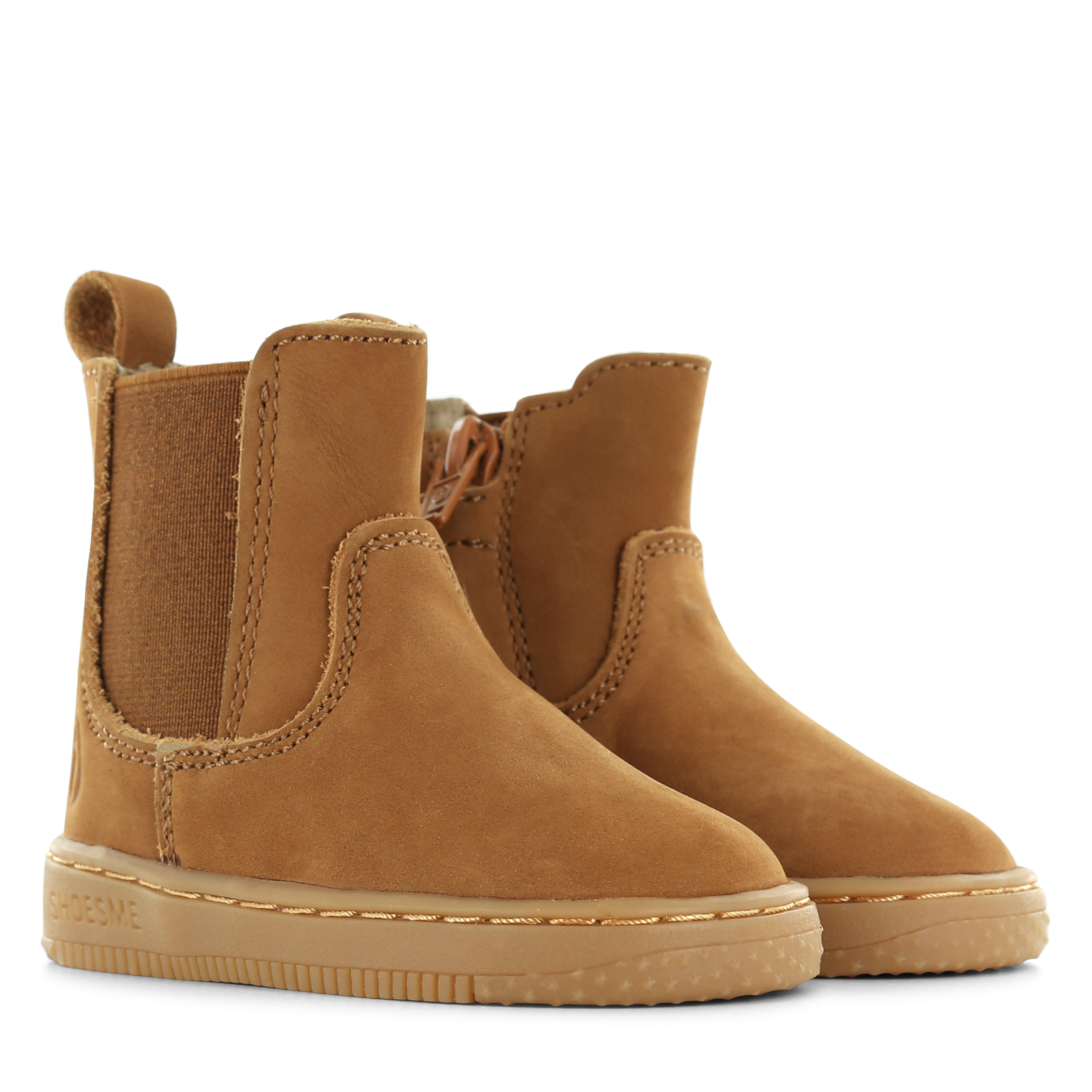 Shoesme cognac chelsea boot