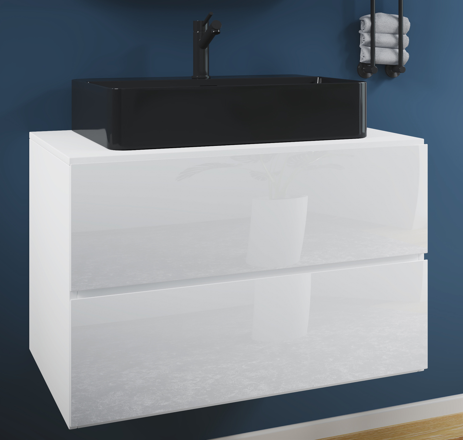 Waschtisch LENDAS BL S - weiß - 80 cm