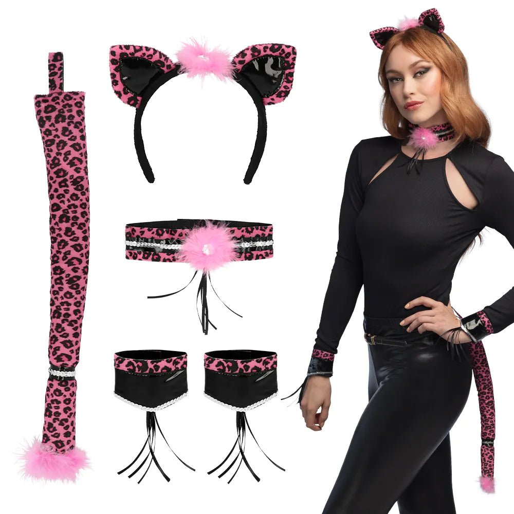 Luipaard Accessoireset 4 delig