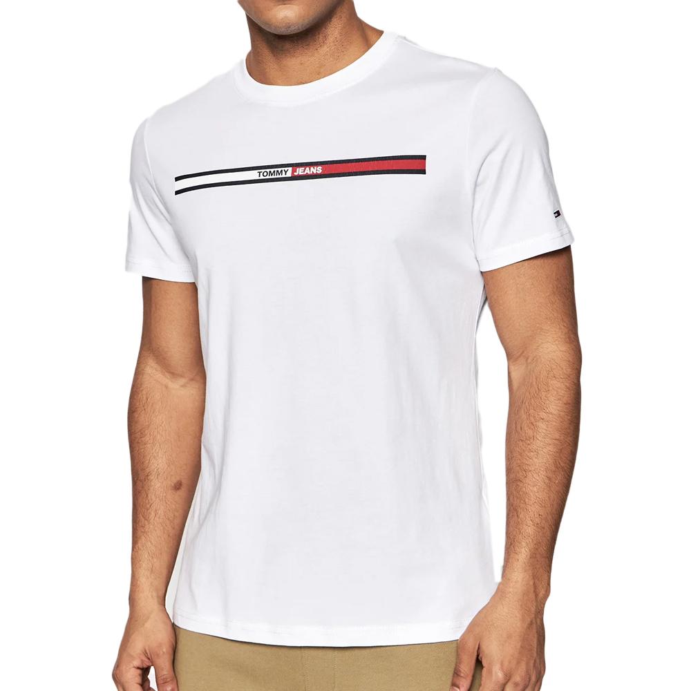 Tommy Hilfiger T-shirt Blanc Homme Tommy Hilfiger UM0UM03196