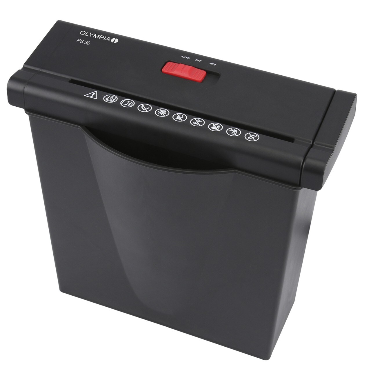 OLYMPIA PS 36 Aktenvernichter, Schwarz