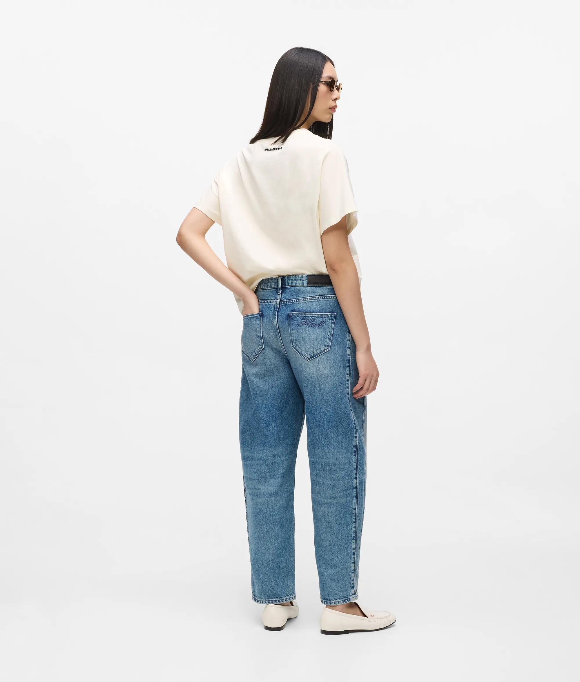 Middelhoge relaxte jeans