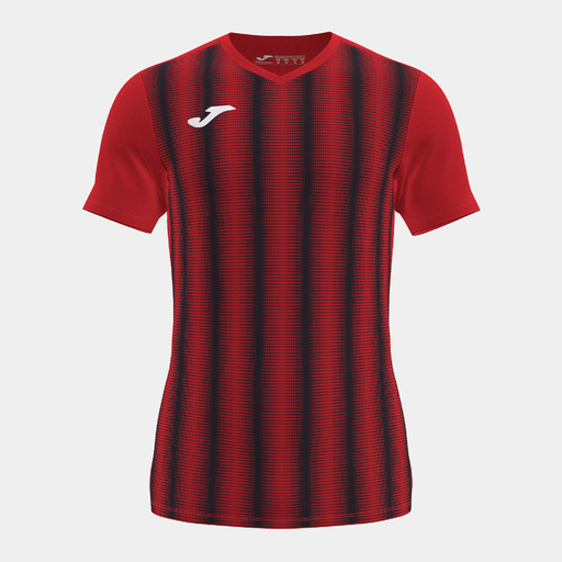 Camiseta Joma Inter II de manga curta, vermelha e preta.