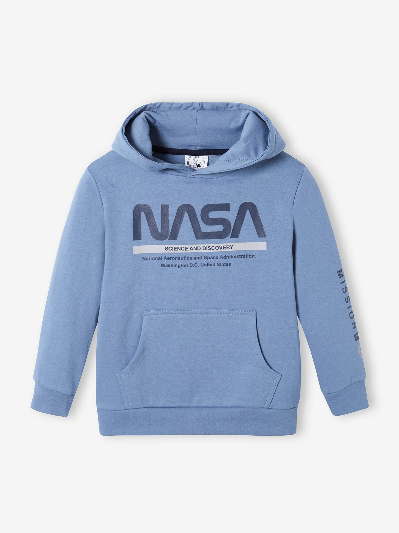 Moletom azul claro liso da NASA® com estampas