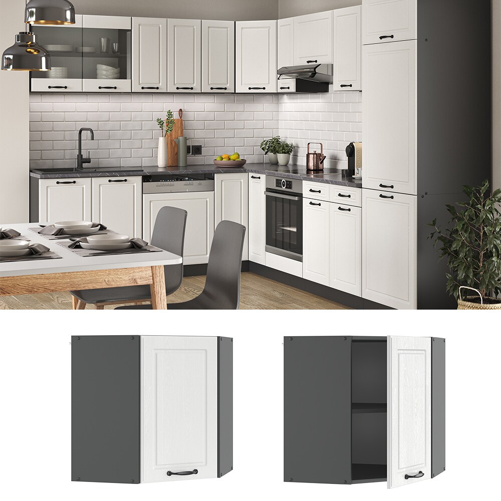Vicco Eckhängeschrank 57 cm Anthrazit Küchenschrank Hängeschrank Küchenzeile R-Line