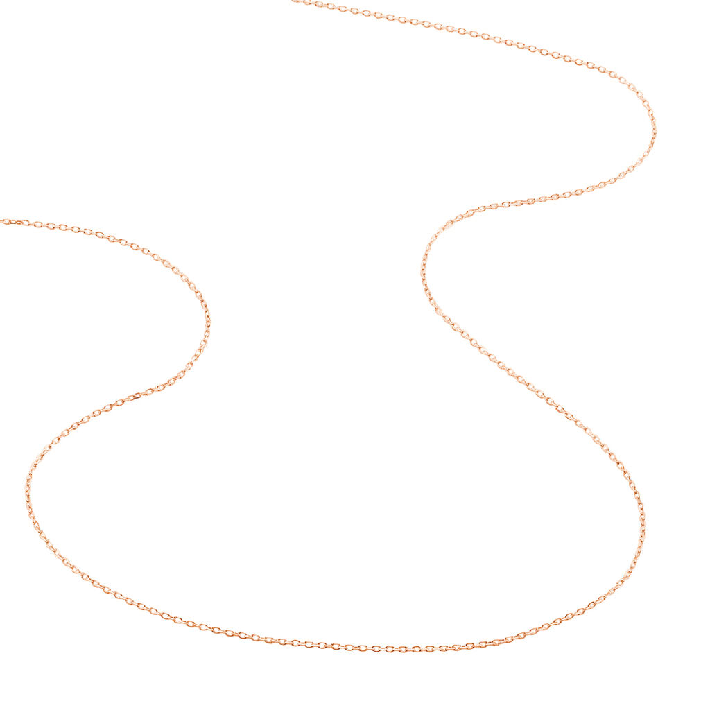 Chaîne Igoa Maille Forçat Diamantee Or Rose