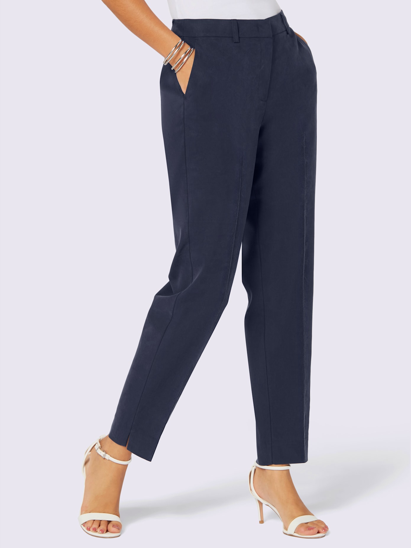 Pantalon 63% lyocell (tencel)