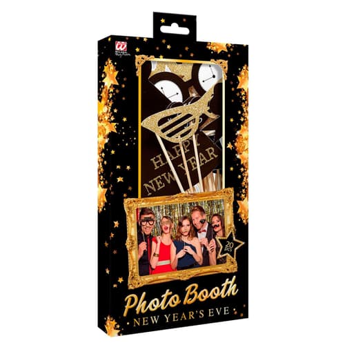 WIDMANN Silvester-Requisiten für Fotobox 20 Teile