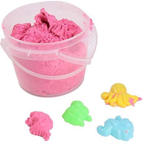 MAINS D'ARTISTE - Katoenen Zandemmer - Creatieve Hobby - 037001Y - Willekeurige Kleur - 450 Gr - Kinder Speelgoed - Boetseren - Magisch Zand - Knutselactiviteiten - Vanaf 5 jaar