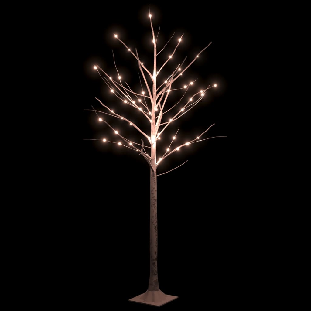 Bouleau blanc à led 96 led blanc chaud 180 cm