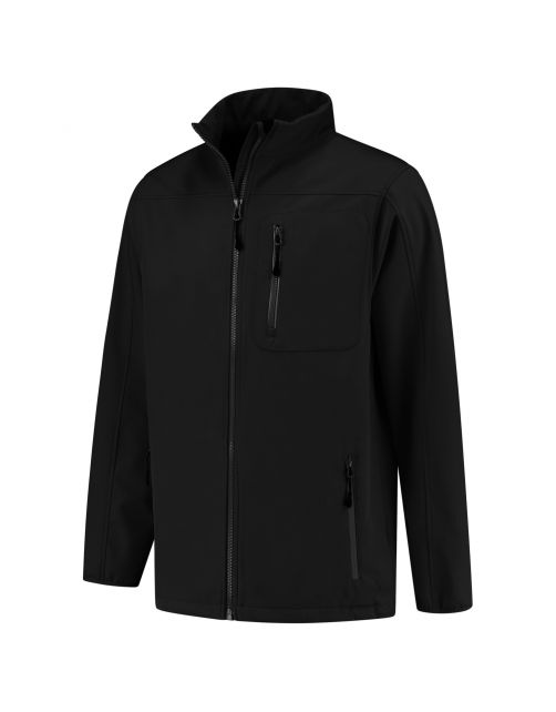 Ardy's Heren Softshell Jas Zwart - Outdoorjas