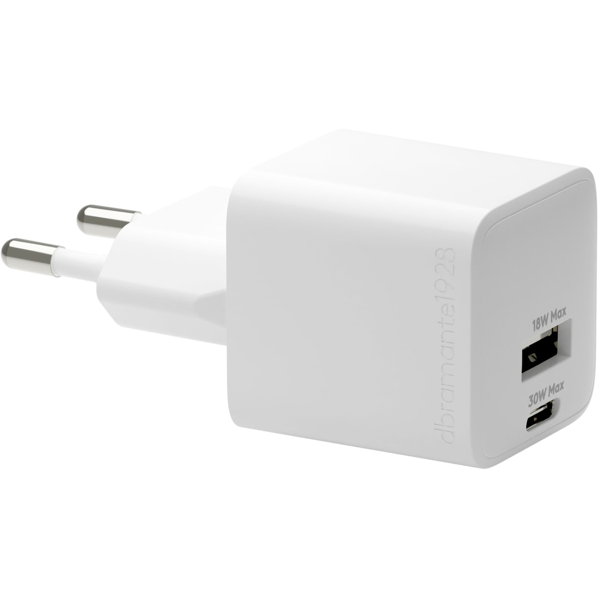 Dbramante1928 30W USB-C 18W USB-A vegglader (hvit)