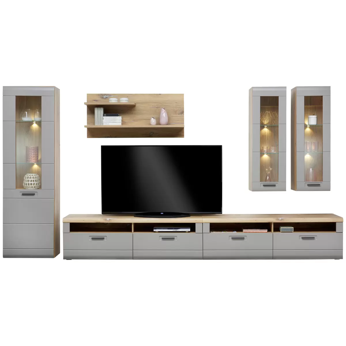 Wandboard Auris dunkelgrau,Eiche