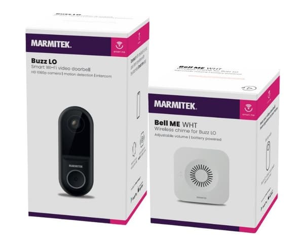 Marmitek Smart BuzzLO videodørklokke HD1080p + Bell Me-dørklokke