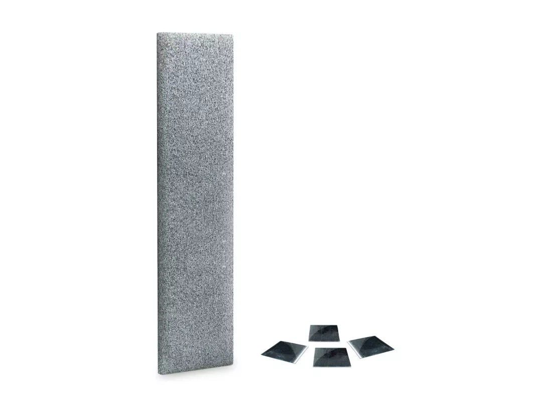 DHOME Lot de 1 Panneaux muraux en tissu auto-adhésifs Panneaux muraux absorbants acoustiques Protection contre les chocs (Gris perle, 60x30cm, x1)