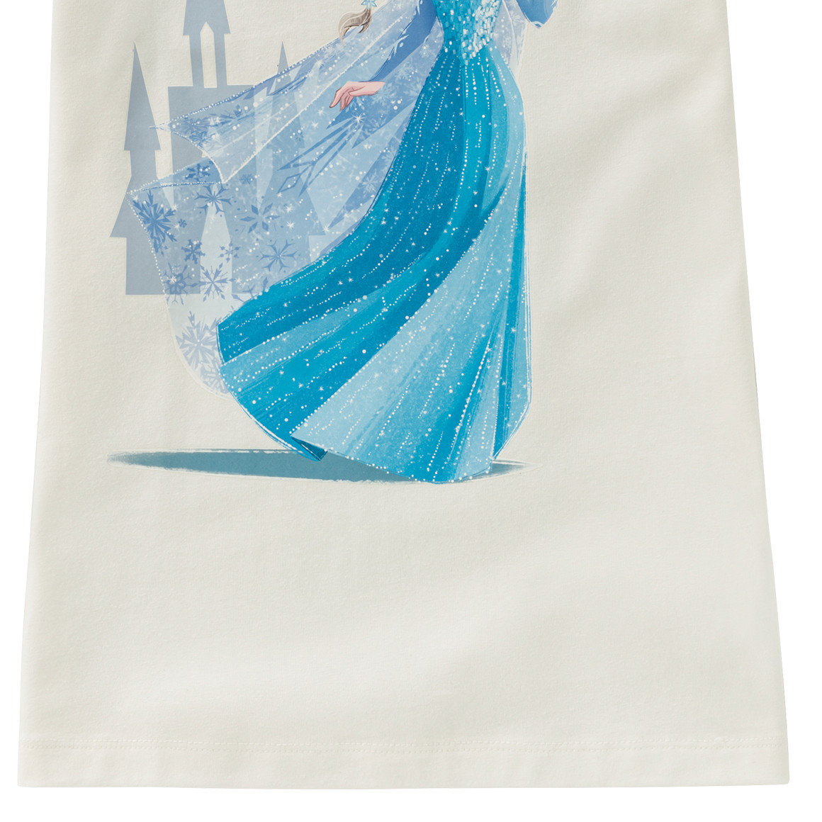 Topolino Die Eiskönigin T-Shirt mit Bio-Baumwolle weiss