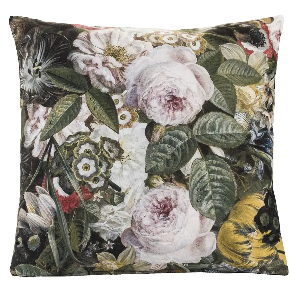Sierkussen Elna - groen/oker - 45x45 cm