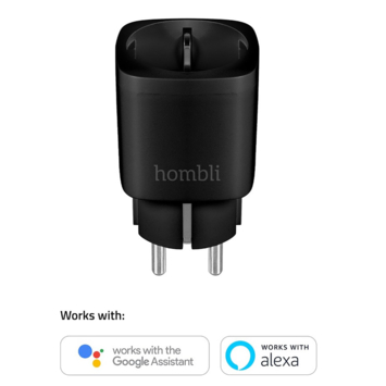 Hombli Slim Stopcontact Zwart