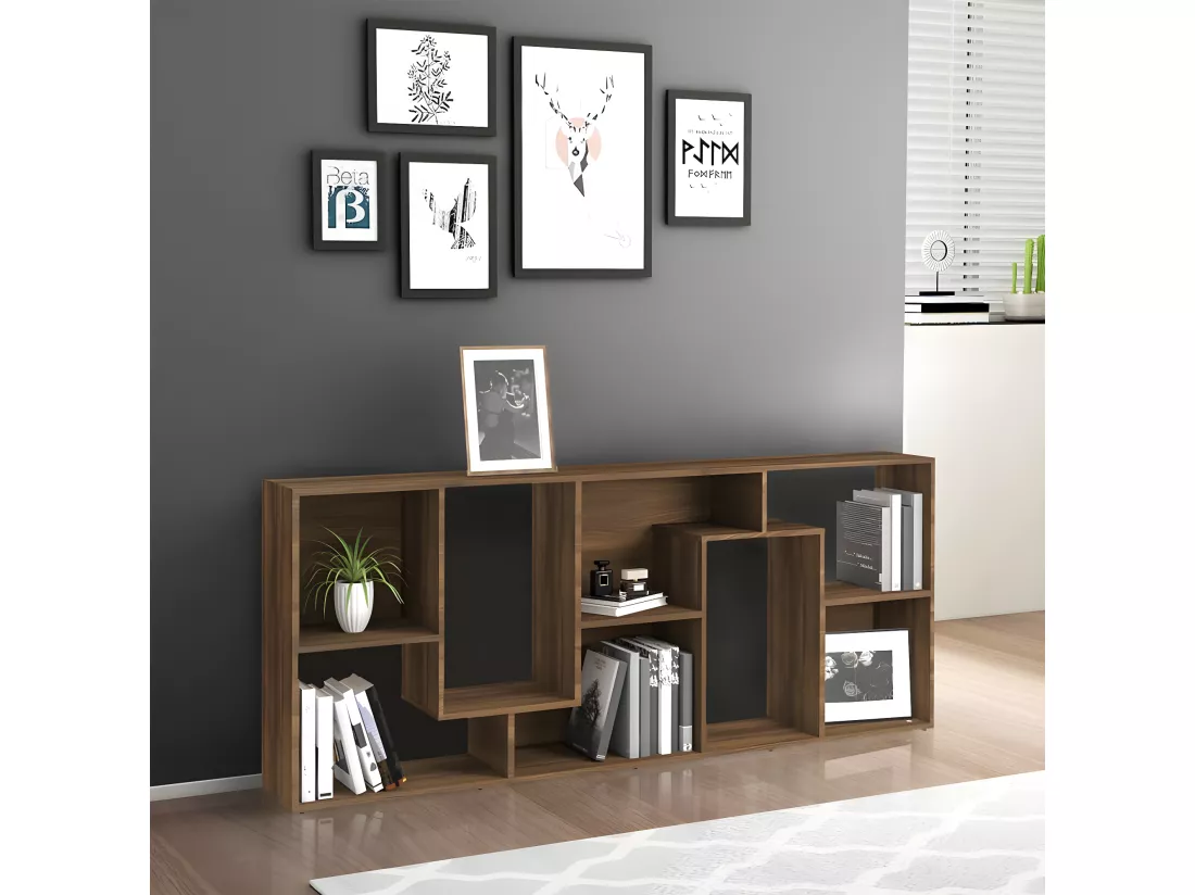 Bibliothèque Chêne marron 67x24x161 cm Bois d'ingénierie