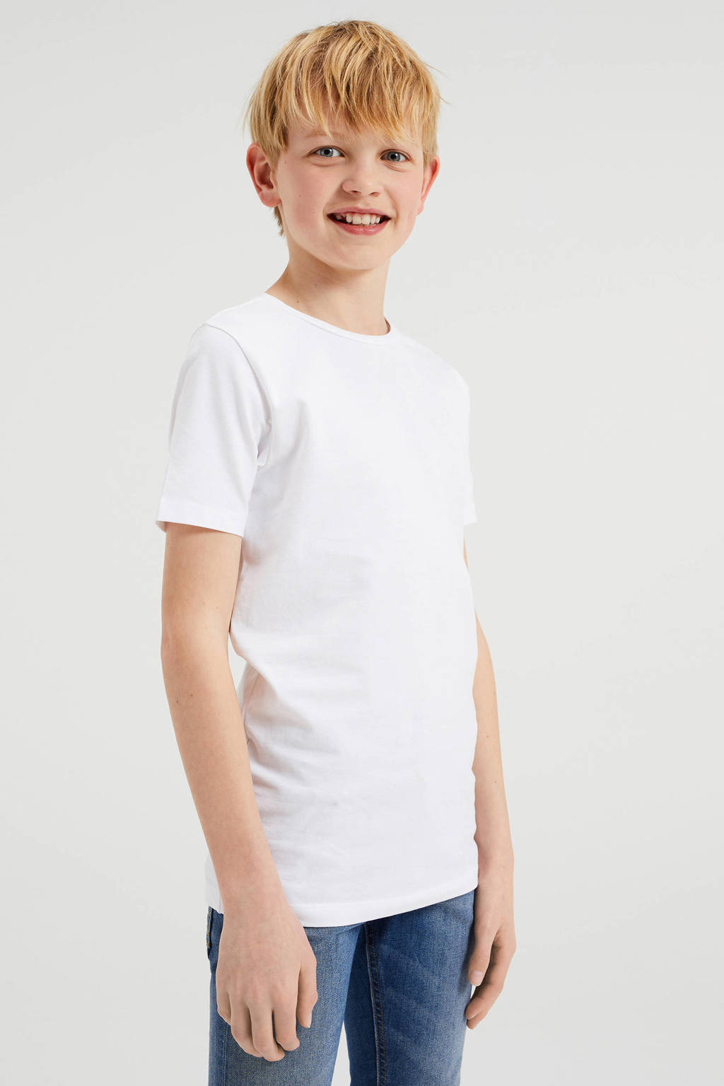 WE Fashion T-shirt - set van 2 wit
