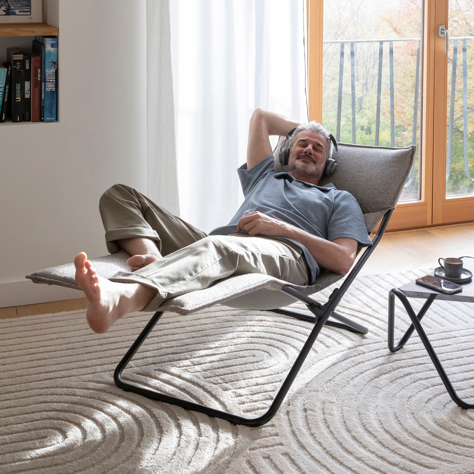 Chaiselongue für den Innenbereich Transalounge Niksen Cendre