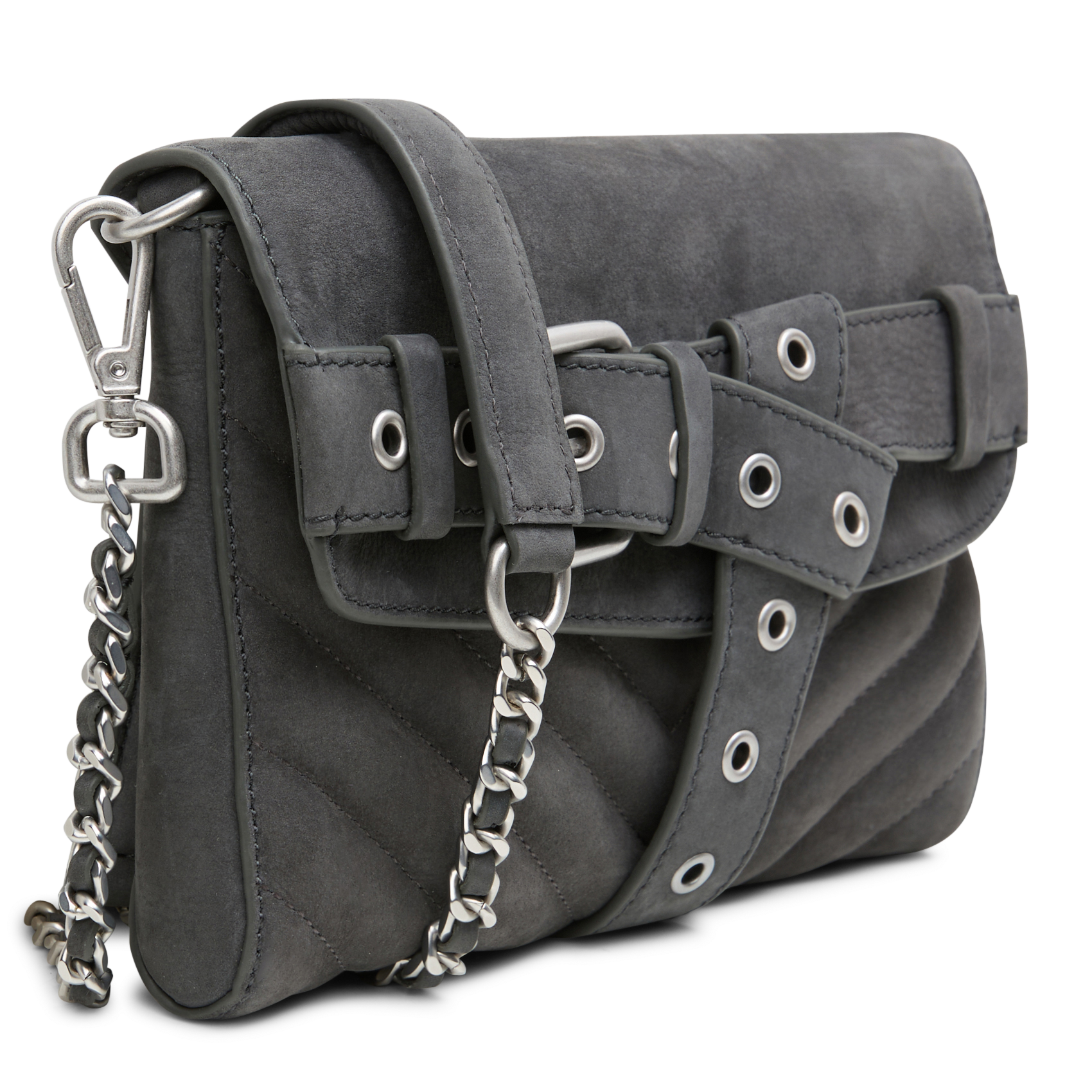 1440 - Sac bandoulière en cuir| Gris