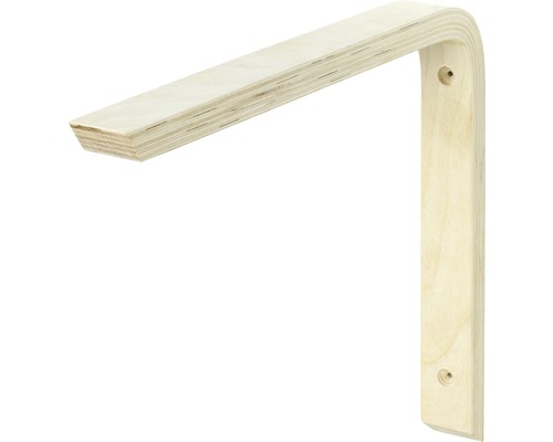 Massief houten console Thor 290 x 240 x 30 mm, natuurlijk multiplex