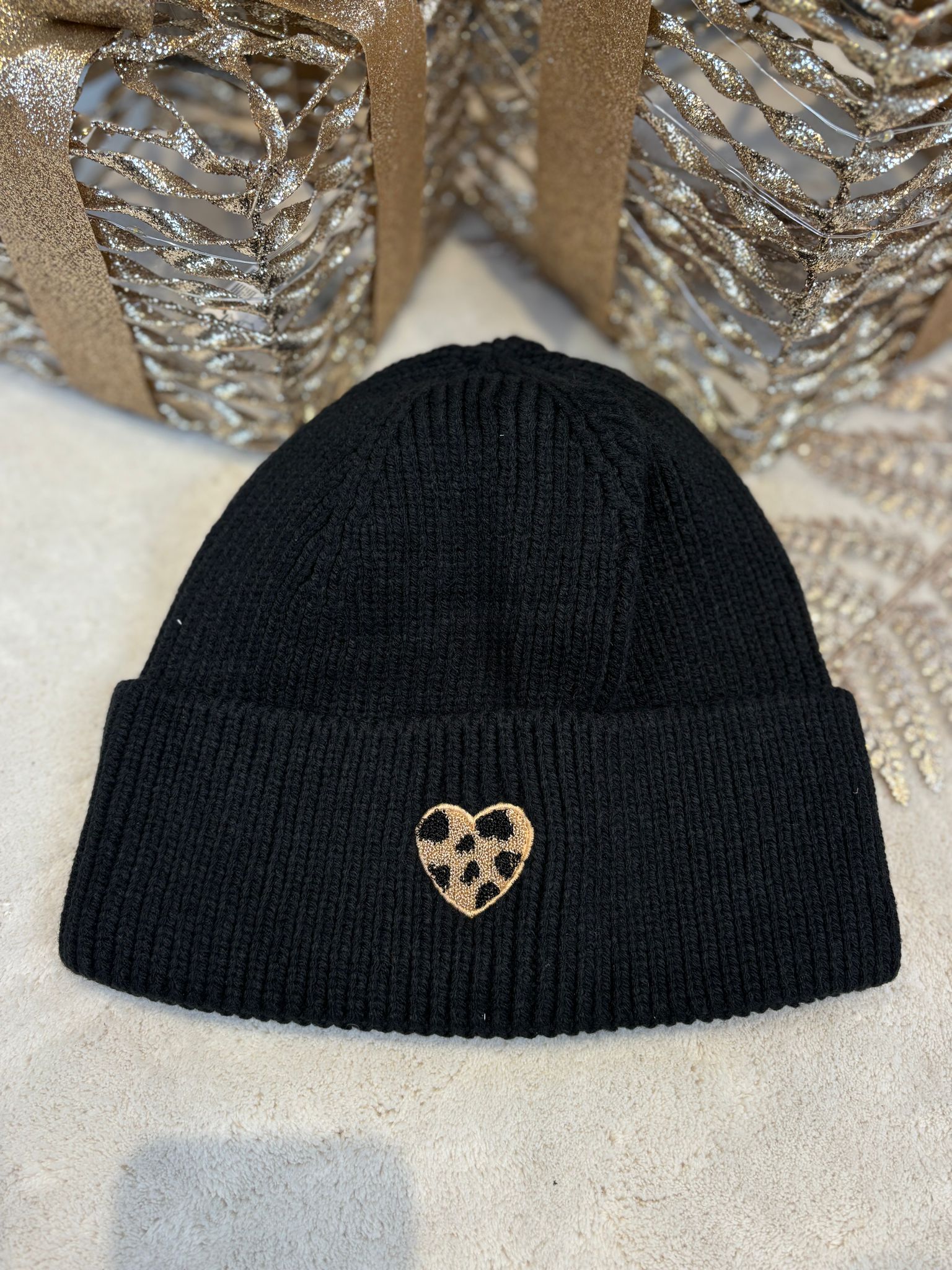 Muts Panter Hartje - Zwart