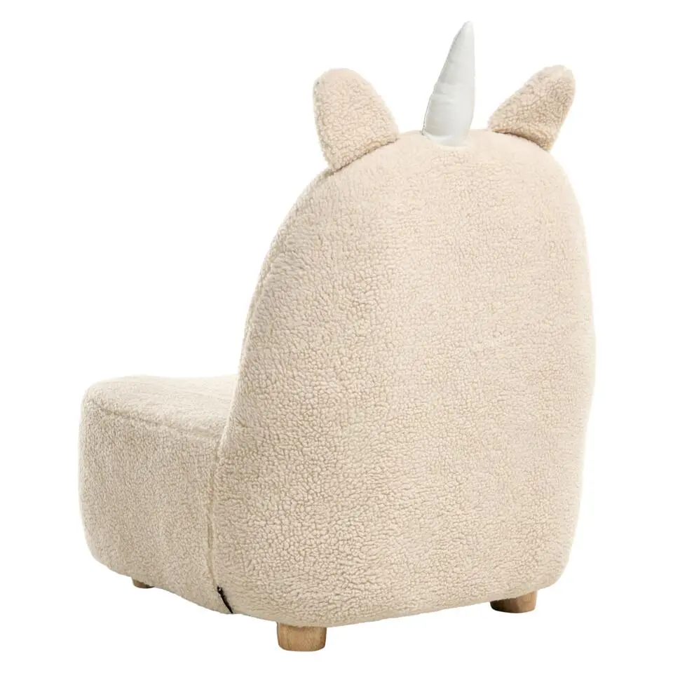 LULEA - Kinderstoel - Lichtbeige - Bouclé