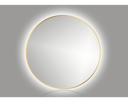 LED-spiegel Ø 60 cm goud