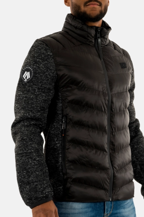 Doudounes superdry storm knit hybrid padded 02a black