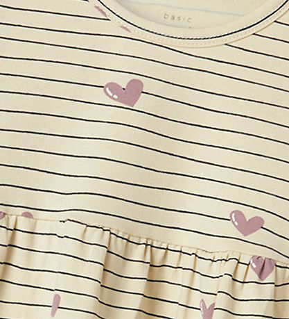 Name It Kleid - NbfVandora - Summer Sand/Hearts