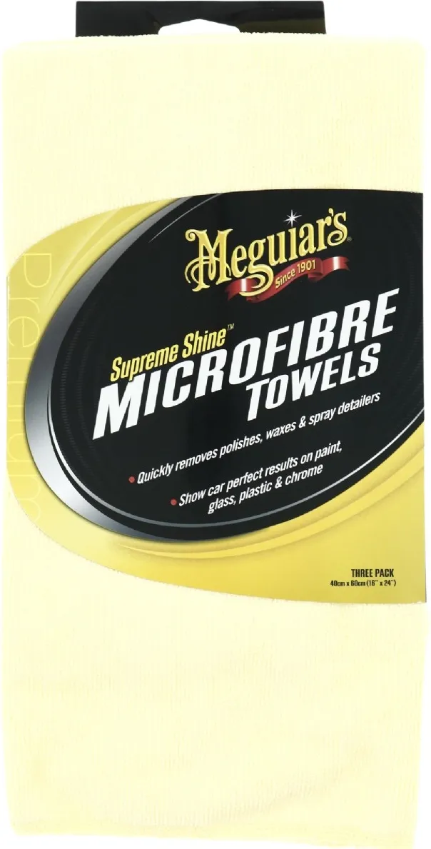 Meguiars Supreme Shine Mikrofiberklude - 3-pak
