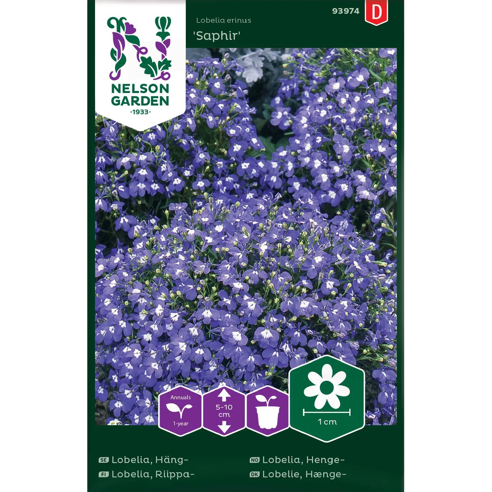 Lobelia erinus 'Saphir' Hengelobelia 'Saphir'