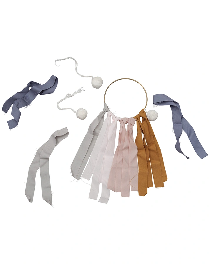 Bastel-Set FRANSEN WANDBEHANG in bunt