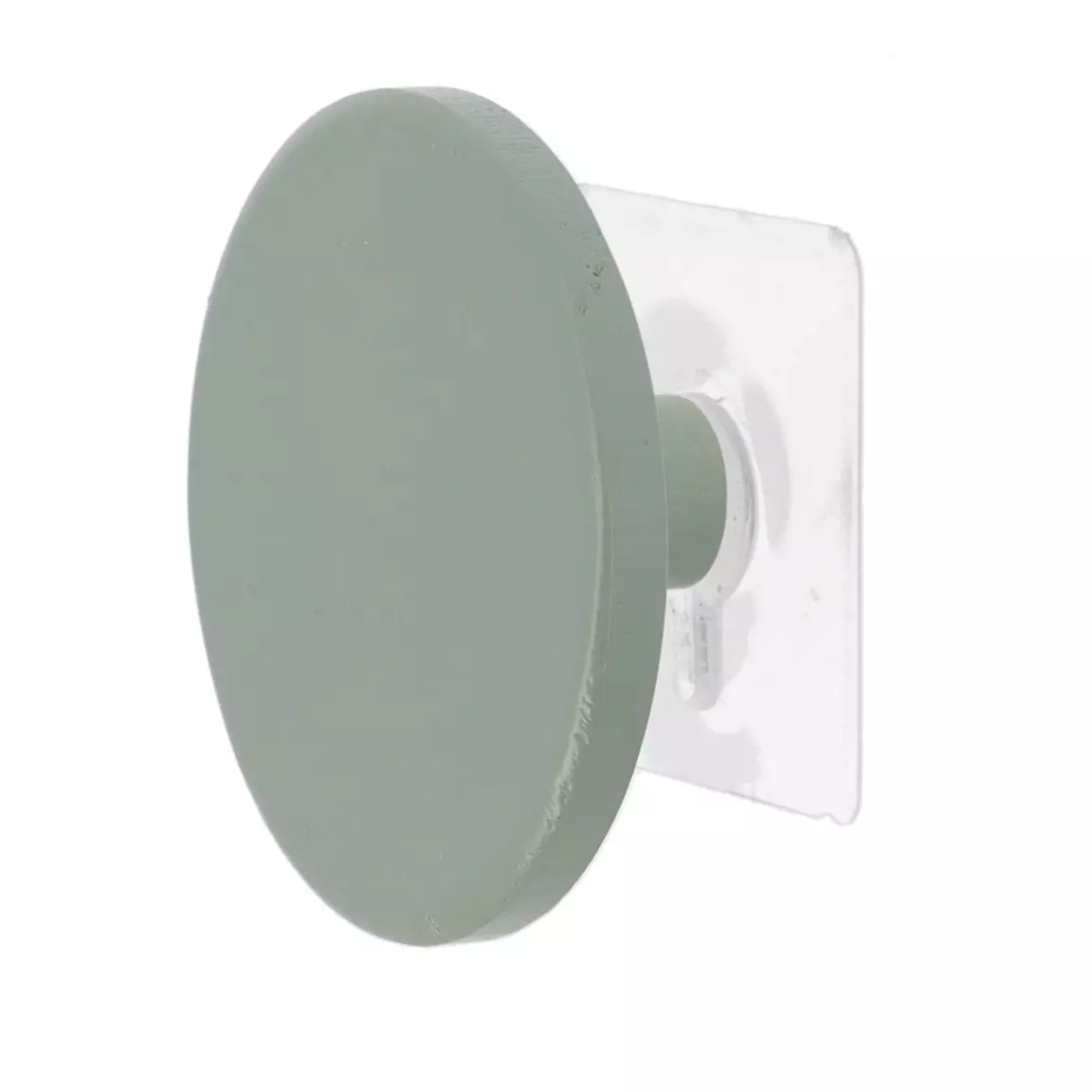 Patère adhésive (D8,5 cm) Easy Chic Kaki