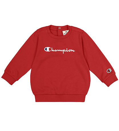 Champion Sweatset - Rundhalsausschnitt - Navy/Rot m. Logo