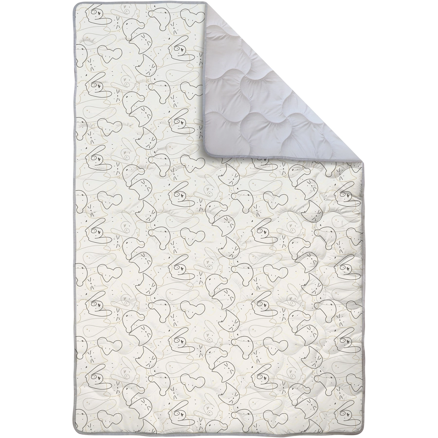 Dr. Sonne Jumbo-Krabbeldecke Die Vier taupe 140 x 200cm