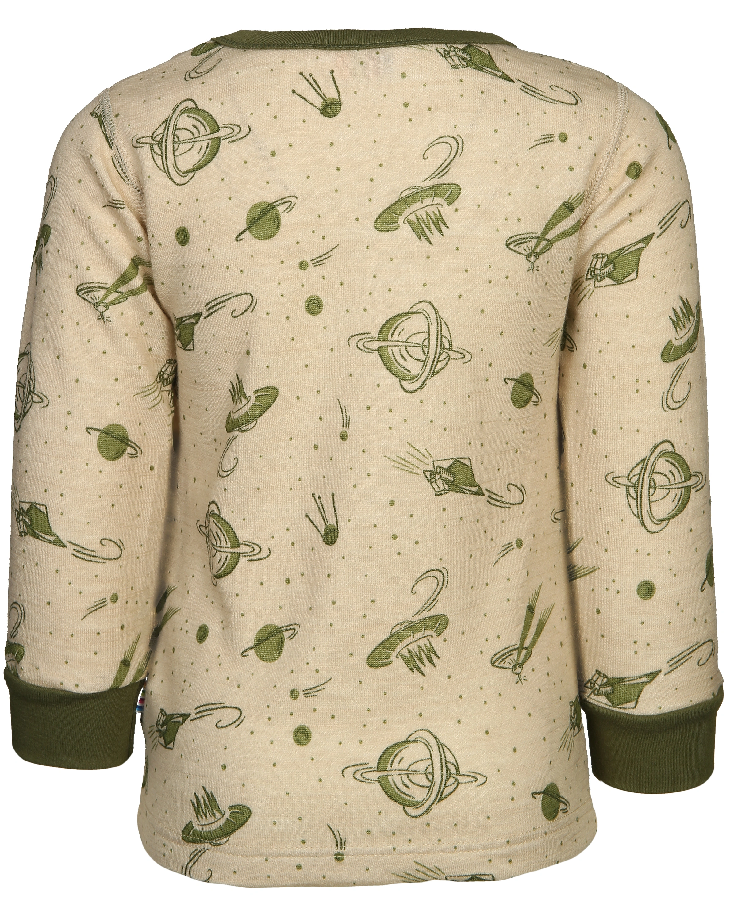 Langarmshirt 630 - UFO AOP mit Wolle in green