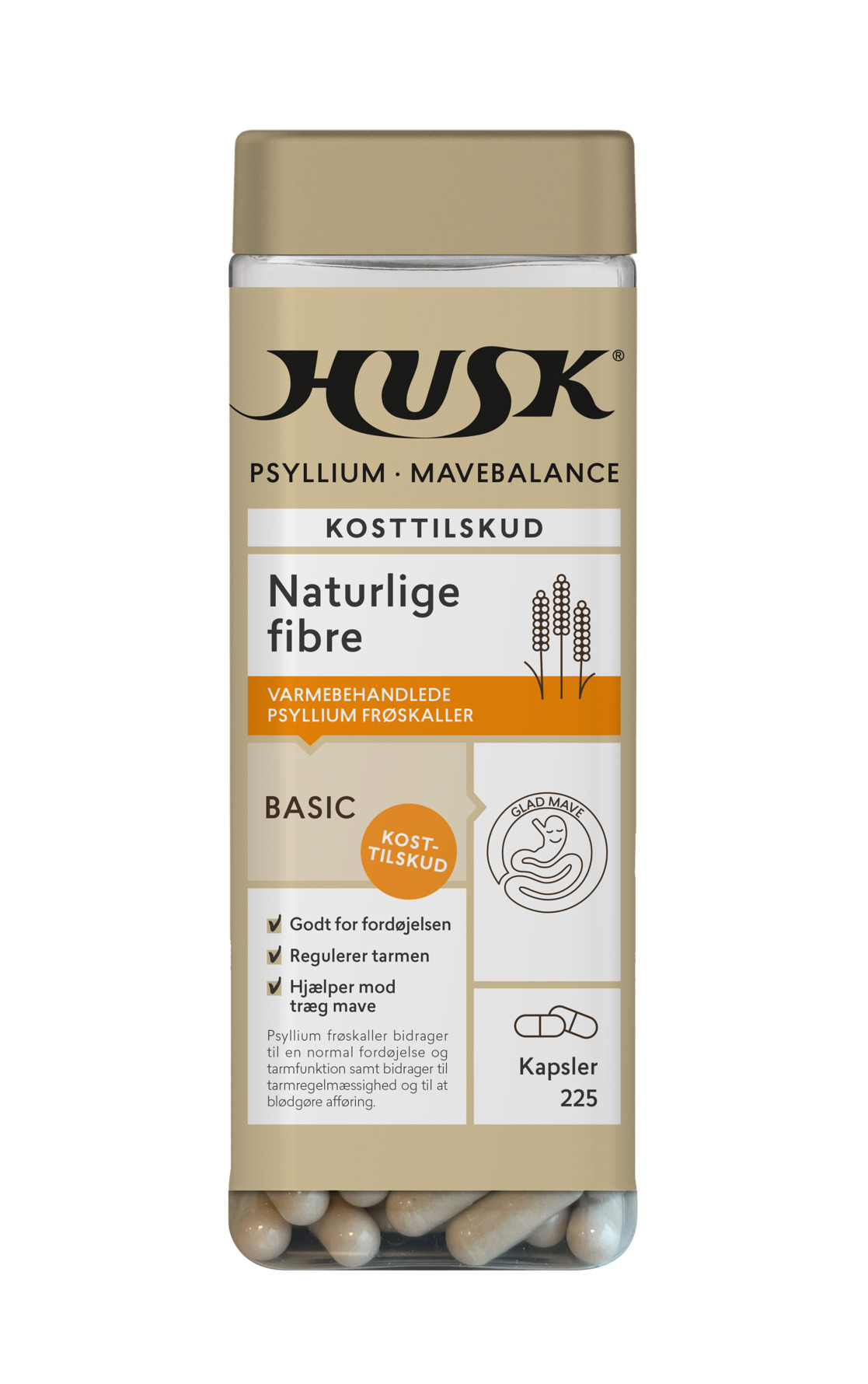 HUSK Psyllium Mavebalance Psyllium Mavebalance 225 kaps