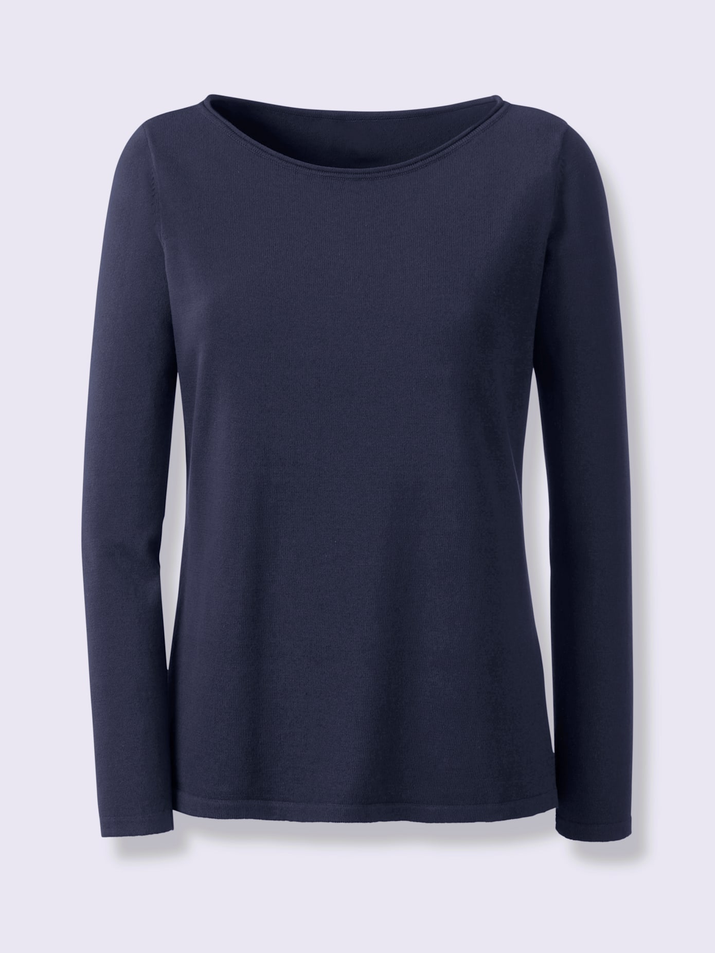Pull bords roulés aux finitions