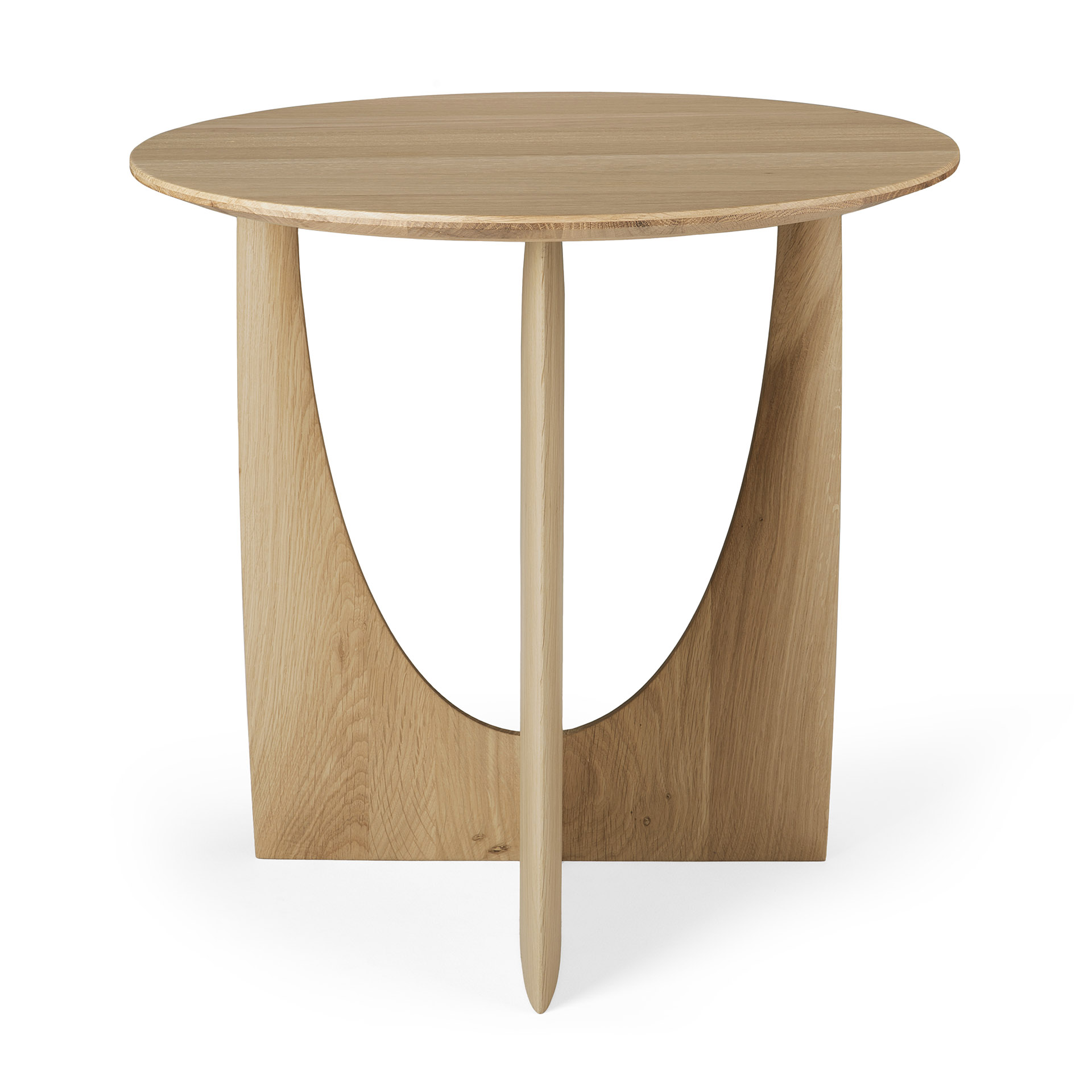 Geometric bijzettafel - eiken
