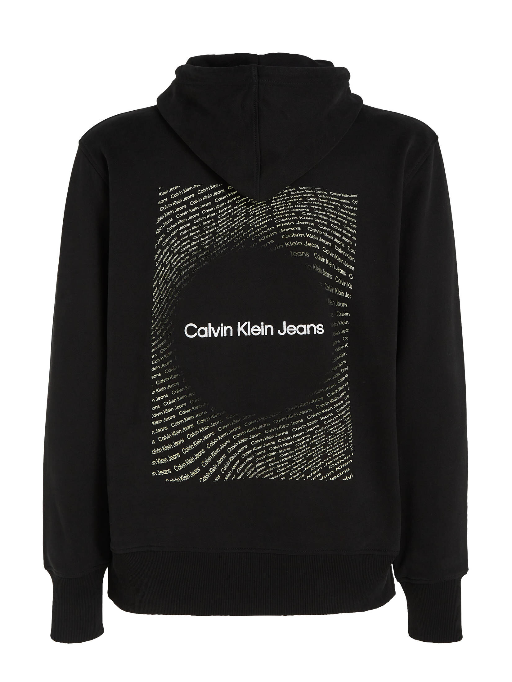 CALVIN KLEIN JEANS| Herren Sweatshirt mit Kapuze SQUARE FREQUENCY LOGO HOODIE
