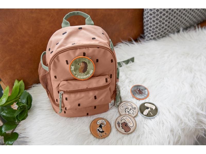 Lässig Rucksack Mini Backpack Happy Prints Caramel Wasserabweisender Kinderrucksack mit gepolsterten Schultergurten