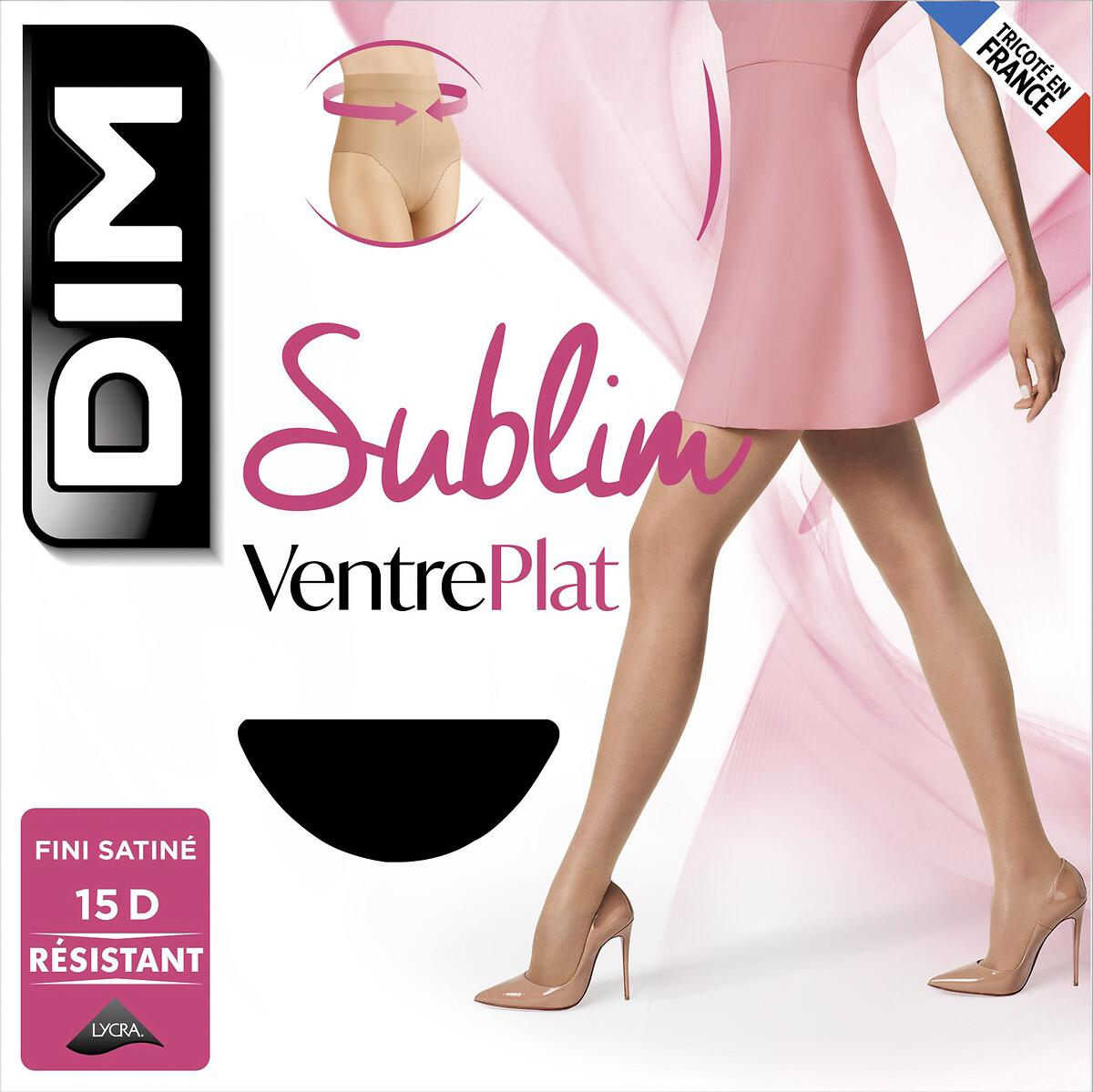 Meia-calça DIM Sublim com efeito de barriga lisa - 15 deniers