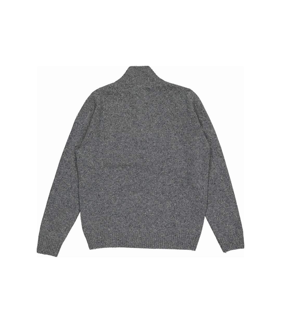 Pull col montant tweedé