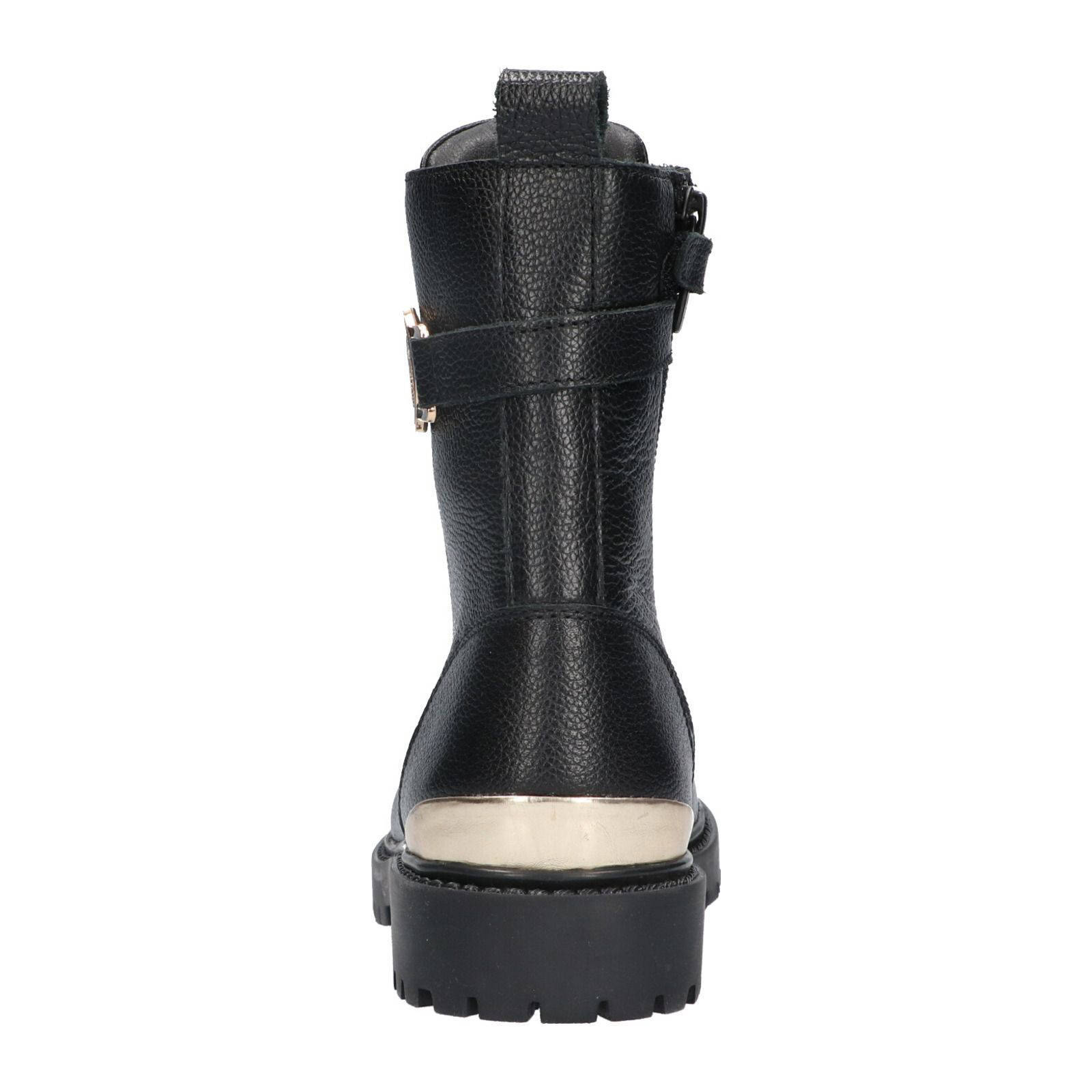 Mexx leren veterboots zwart